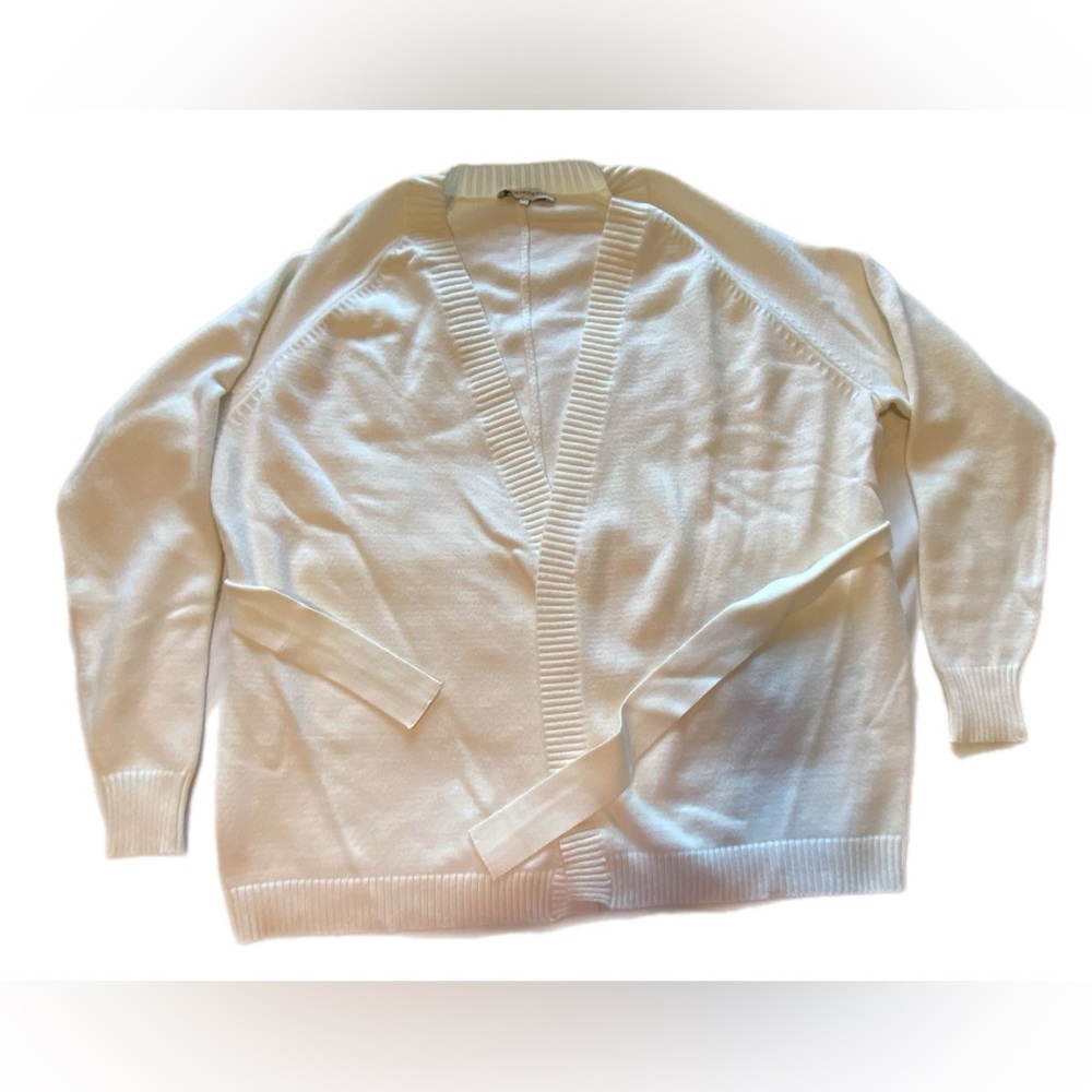 We Wore What Belted Summer Yarn Cardigan XS/ S Cream - Picture 9 of 14